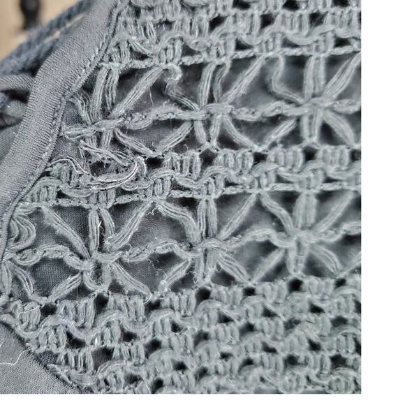 BCBG Black Crochet Tank Top Small - Picture 8 of 10